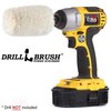 Drillbrush Drill Brush - Soft - Cotton - Cone - Buffer Polisher - Car Buffer COT-WH-LBUFER